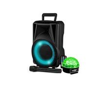 Enceinte SONO DJ - - 8" 20CM - 200W - Batterie - Karaoké avec USB SD Bluetooth TWS - Micro sans fil + Sixmagic