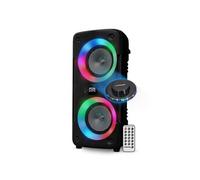 Enceinte SONO DJ Autonome sur batterie à LED - PANTHER P26 - 300W, Bluetooth USB SD, 4 modes Equaliseurs, Lumière OVNI LED
