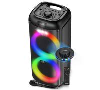Enceinte SONO Dj Autonome sur batterie à LED - Pickering PANTHER P28 - 500W, Bluetooth USB SD, 6 modes Equaliseurs, Lumière OVNI