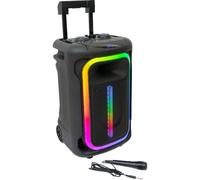 Ibiza Enceinte Bluetooth MOBILE800 – 800 W, batterie, TWS, micro et chariot