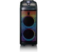 Enceinte sono mobile avec éclairage LED frontal complet et boule disco PA-260BK lenco G