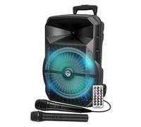 Enceinte sono mobile My Deejay MDJ 12 RVB à LEDs, 600W 12 USB, Bluetooth, Application Micros VHF et filaire, télécommande