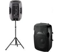 ENCEINTE SONO MOULEE ACTIVE 10"/25cm - 300W + Pied xtk10 G
