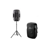 ENCEINTE SONO MOULEE ACTIVE 8"/20cm - 200W + Pied