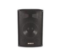 ENCEINTE SONO NOIRE TRAPÉZOIDALE 2 VOIES, GRILLE 10" / 400W