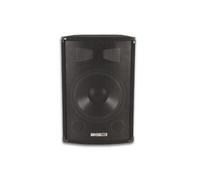 ENCEINTE SONO NOIRE TRAPÉZOIDALE 2 VOIES, GRILLE 10" / 400W