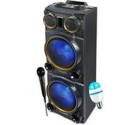 Enceinte Sono Party Box Muse M-1988 DJ, 800W, Effet LED multicolore, clignotante, USB/Bluetooth/Radio FM - 2 AUX, Ampoule DIAMS G