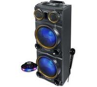 Enceinte Sono Party Box Muse M-1988 DJ, 800W, Effet LED multicolore et clignotante, USB/Bluetooth/Radio FM - 2 AUX, Lumière OVNI