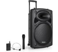 Enceinte sono portable 15" 800W - USB/BT/REC + 2 Micros VHF - Ibiza Sound PORT15VHF-BT PORT15VHF-BT-SE