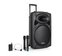 Enceinte sono portable 15"" - BM SONIC - Ibiza DJ - 800W - Batterie intégrée - 3 micros VHF