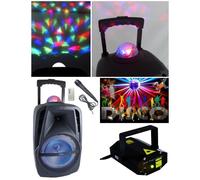 Enceinte Sono Portable - MSD - KA116-BOWL - 450W - Bluetooth V5.0 - Karaoke avec LED RGB