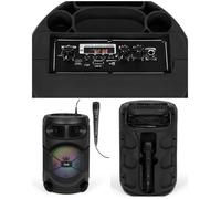 ENCEINTE SONO PORTABLE PARTY KARAOKE BLUETOOTH USB MSD + MICRO FILAIRE + TELECOMMANDE MEGABASS