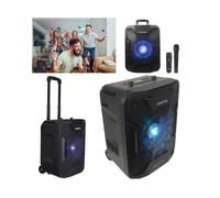 Enceinte Sono Portable - PRO - Party Karaoke - Bluetooth - 200W - Micro Sans Fil