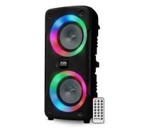 Enceinte Sonorisation Autonome sur batterie à LED - Pickering PANTHER P26 - 300W, Bluetooth USB SD, 4 modes Equaliseurs, Téléco