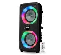 Enceinte Sonorisation Autonome sur Batterie à LED - Pickering Panther P26-300W, Bluetooth USB SD, 4 Modes Equaliseurs, Téléco