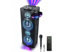 Gef-Roy Enceinte Sonorisation - Muse M-1990DJ - DJ à LED Party Box double Bluetooth + Micro - BT/CD/AUX/USB - 1000W - Lumière OVNI