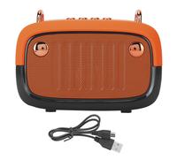 Enceinte stéréo rétro sans fil Bluetooth avec compatibilité totale, longue autonomie, lecture sur carte, élément de décoration élégant pour