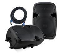 Enceinte Subwoofer Actif Pasif DJ PA Haut-Parleur 15'' Speaker Bluetooth 2 Voies
