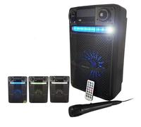 Enceinte sur Batterie Koolstar BROZY08 à LED - 400W - USB/BT/AUX - Telecommande + Micro
