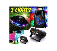 enceinte sur batterie party8 light fiesta 3 effets festinight ovni led rvb + 2 jeux de lumières ego
