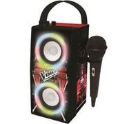 Enceinte Tendance Bluetooth Portable avec Micro et Effets Lumineux The Voice Noir G