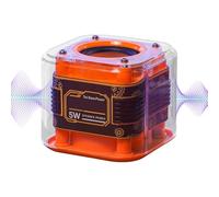 Enceinte transparente - Caisson de basses stéréo portable | Électronique grand public pour bureau, douche, cour, activités de plein air, vélo, soirées feu de camp