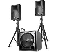 Enceinte triphonique Vonyx VX800BT - Caisson de basse 800W - Bluetooth/USB/SD/AUX