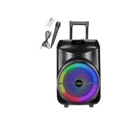 Inovalley Enceinte trolley KA122 700W Bluetooth Lumineuse Noir G