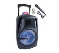 Inovalley Enceinte lumineuse KA116BOWL Bluetooth 450W Karaoké Boule kaléidoscope LED multicolore USB