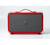 Enceinte Westwood Retro 25 Watt Avec Caisson De Basses, Entrée Rca, Bluetooth Avec Grille Rétro Et Poignée De Transport - Rouge[Z1460]