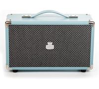 Enceinte Westwood Retro 25 Watt Avec Caisson De Basses, Entrée Rca, Bluetooth Avec Grille Rétro Et Poignée De Transport - Bleu