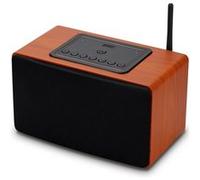 Enceinte WiFi Bluetooth Multiroom - AUGUST WS350 - Ethernet / Aux / Airplay / DLNA / Web Radio Haut-Parleur 2.2 Stéréo Sans Fil - 2 Tweeter + 2 Woofer - 30W Marron et Noir G
