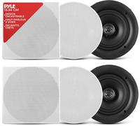 Enceintes 13,3 Cm - Système D'Enceinte Plafond Et Murale Woofer 2 Voies- Tweeter En Polymère De 1,27 Cm - Montage Encastré - Haut Parleur Encastrable Plafond