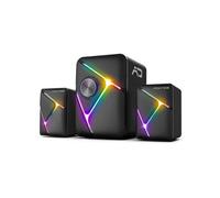 Enceintes 2.1 Sans Fil SoundPhonic RGB (Noir)