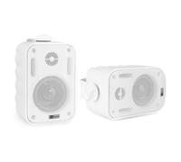 Power Dynamics Enceintes passives BGO30 2 voies 60 W Blanches – Woofer 3" Paire, Intérieur/Extérieur