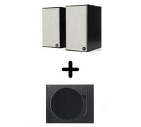 Enceintes actives Hi-Fi Klipsch The Fives Noir Vendues par paire + Platine vinyle Sony PS-LX310 BT