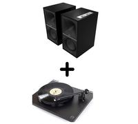 Enceintes actives Hi-Fi Klipsch The Sevens Noir Vendues par paire + Platine vinyle Rega Planar 1 Noir mat