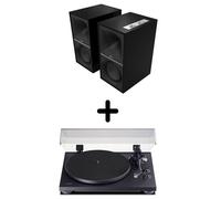 Enceintes actives Hi-Fi Klipsch The Sevens Noir Vendues par paire + Platine vinyle Teac TN-280BT/A3 Noir