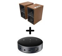 Enceintes actives Hi-Fi Klipsch The Sevens Noyer Vendues par paire + Lecteur réseau Linkplay Wiim Mini