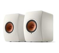 KEF Haut-parleurs LS50 Wireless II – Sans-fil Bluetooth Wi‑Fi, 2 voies, Blanc minéral
