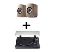 Enceintes actives Hifi connectées KEF LSX 2 Soundwave (paire) + Platine vinyle Teac TN-280BT-A3 Noir
