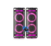 Enceintes Actives SONO DJ NGS WILDSPACE2 - 4000W, Bluetooth, USB/AUX, Lumière LED, TWS, 1 SUB 10, Soirée, Fête, Jeu de lumière