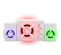 Enceintes bibliothèque en fibre de carbone avec convertisseur numérique-analogique intégré et connectivité Bluetooth active. Système audio