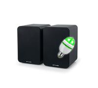 Enceintes bibliotheque - Muse M-620 SH, Bluetooth, USB, 150W, Entrée Optique, RCA, Coaxiale, réglage Aigus/Graves, Lumière DIams