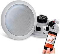 Enceintes Bluetooth 2 Voies À Encastrer \U2013 Système Mur/Plafond Avec Connexions Rapides \U2013 Grilles Rondes Ou Hexagonales Interchangeables \U2013 Haut-Parleurs Sans Fil Puissants