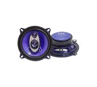 Pyle Haut Parleurs Voiture (Paire), Enceinte voiture, Cône Bleu Poly Injection, Système 3 Voies, 200W, Contour en Caoutchouc Butyle, Réponse 100-20 kHz, 4 Ohms, Bobine ASV 2,5 cm