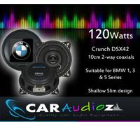 Enceintes Coaxiales BMW Noires 10cm 4" DSX42 Shallow Slim 2 voies 120W