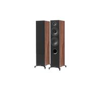 Elipson Prestige Facet II 14F - Enceinte Colonne 2½ Voies Bass-Reflex, HiFi & Home-Cinéma - 92 DB, 38 Hz-25 kHz, 150 W RMS, Finition Noir/Noyer - Paire