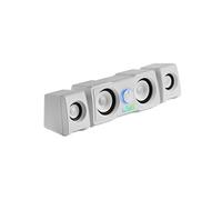 Enceintes Compactes Gaming 2.2 MS22 Blanc RGB Flow Subwoofer DSP 35W