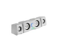 Enceintes Compactes Gaming 2.2 MS22 Blanc RGB Flow Subwoofer DSP 35W